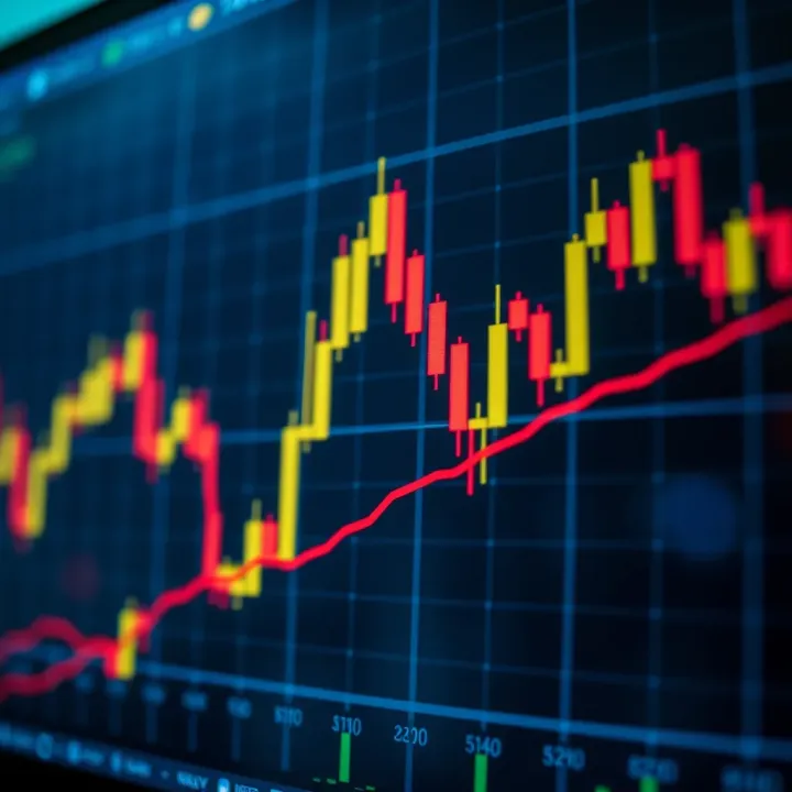 Bearish candlestick pattern showing a long upper wick and a small body signaling potential price reversal