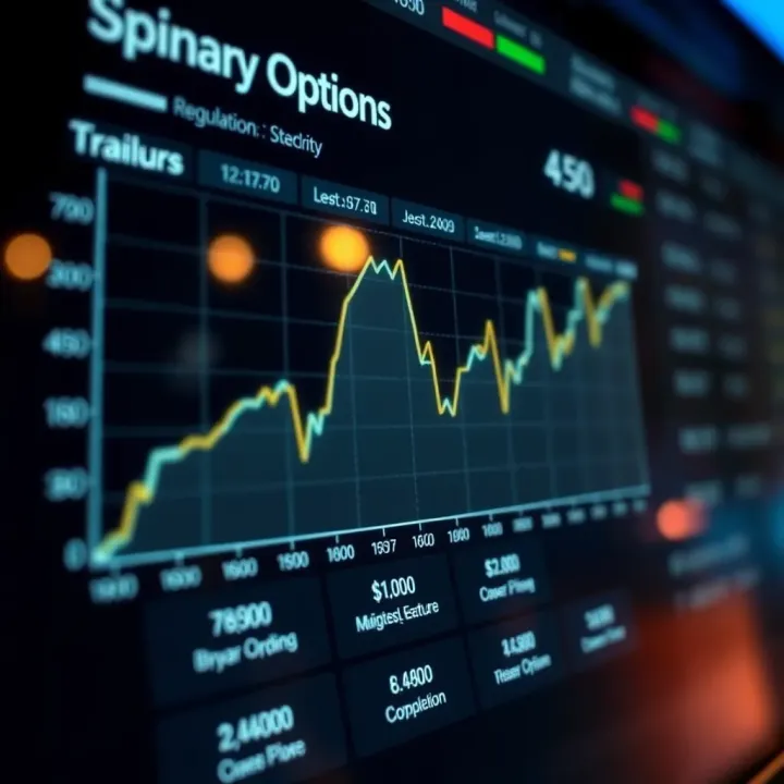 Graph showing regulation compliance and security features for binary options brokers