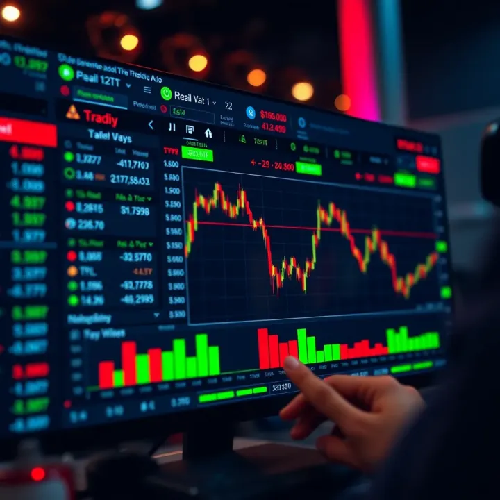 User interface of a beginner-friendly trading platform showing easy navigation and real-time market data