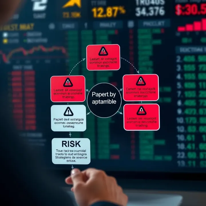 Risk Assessment and Strategies in Binary Options Investment Diagram showing risk factors and common strategies involved in binary options investment