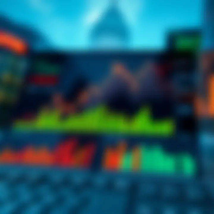 Illustration showing key financial statements and economic indicators analyzed in fundamental investment evaluation