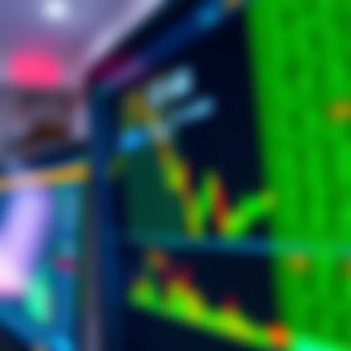 Illustration of digital trading interface showing real-time financial data and trading signals