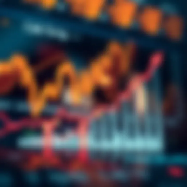 Graph showing upward trend with financial data points symbolizing trading success