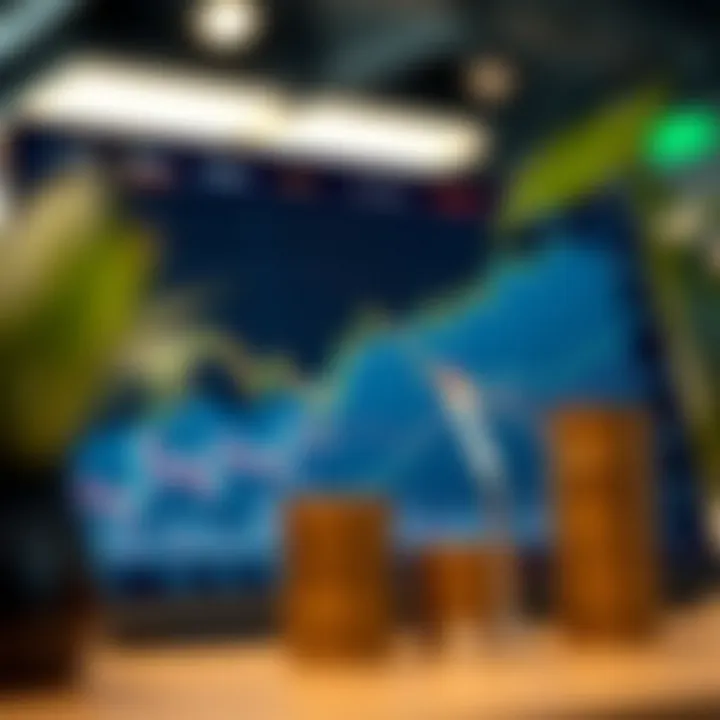 Graph showing investment growth through copying trades from experienced investors