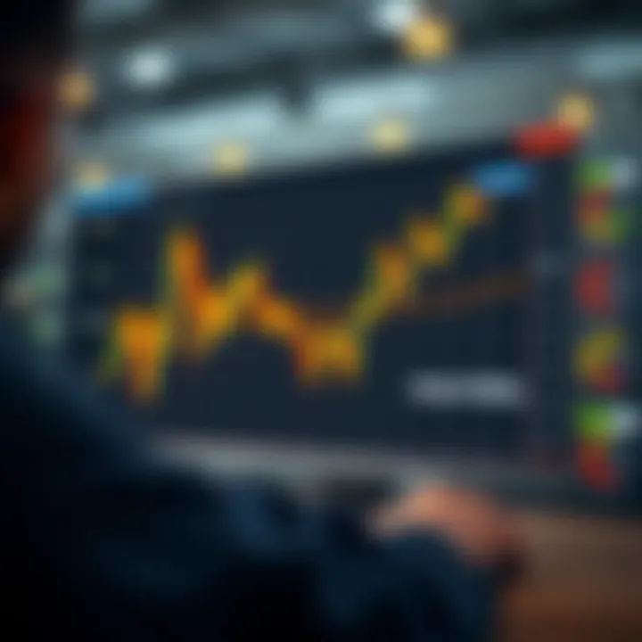 Graph showing comparison between swing trading and day trading strategies in financial markets