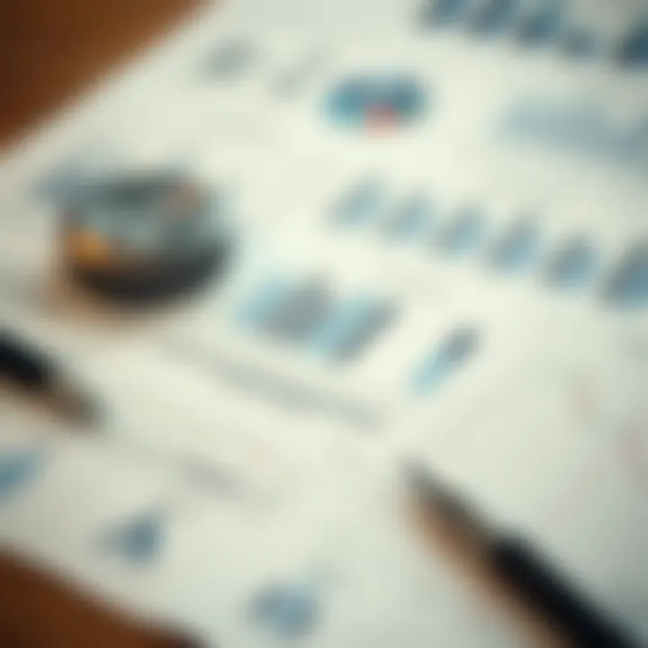 Financial documents with graphs and economic indicators representing fundamental analysis