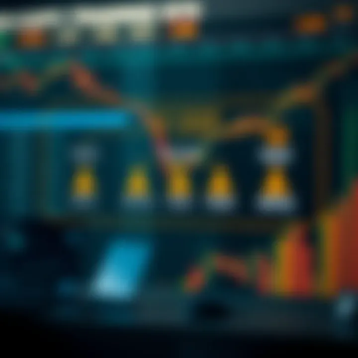 Diagram illustrating the concept of copy trading with investor portfolios linked to expert traders