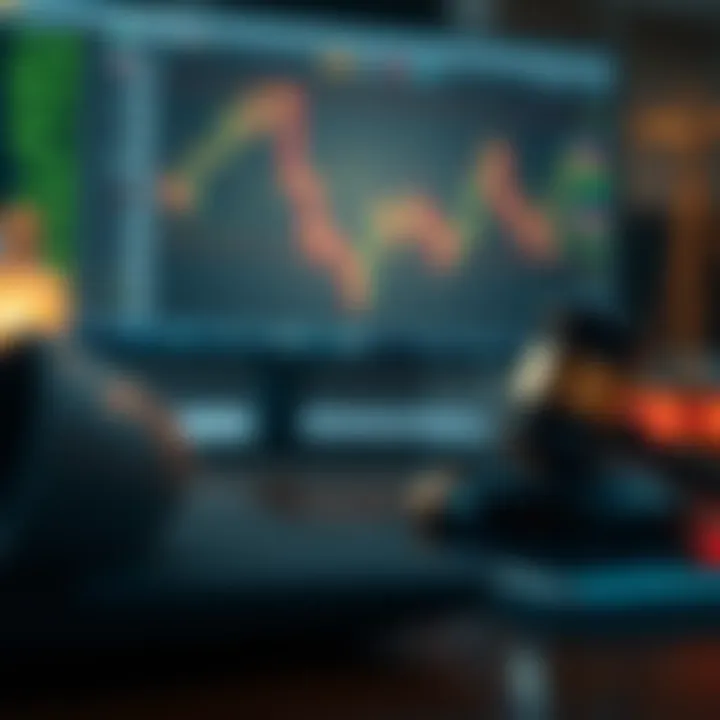 Financial strategy concept illustrating investment risks and legal considerations in binary options