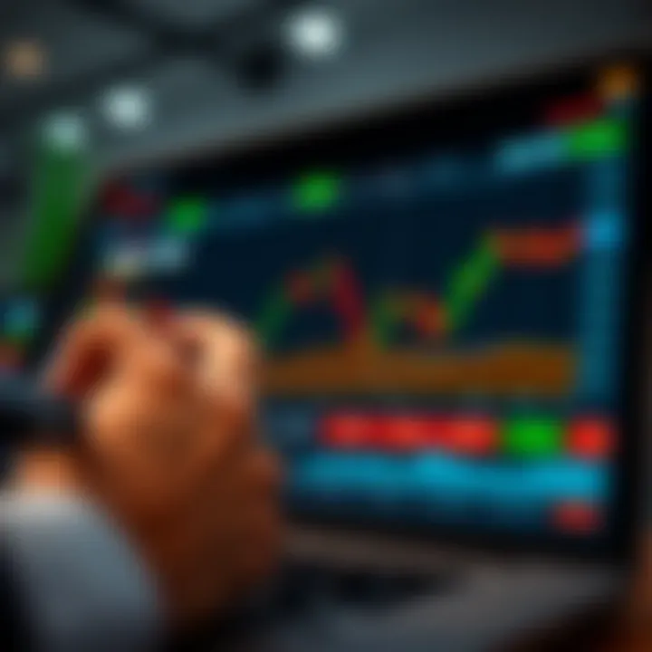 Secure online trading platform interface displaying financial data and risk indicators