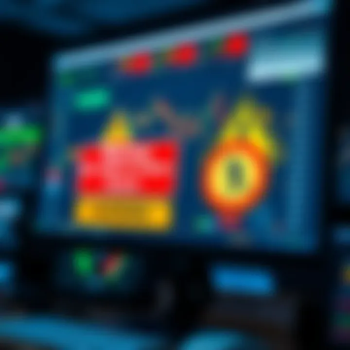 Utilizing Educational Resources and Recognizing Trading Course Scams Computer screen showing trading platform with educational resources and warning signs