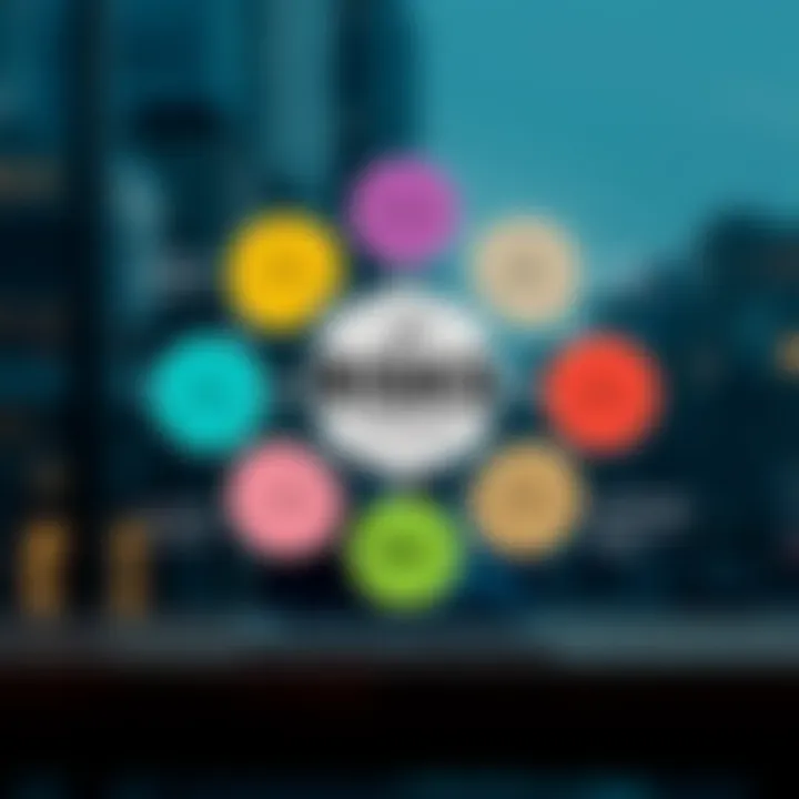 Visual representation of various types of risks impacting organizations and projects with associated mitigation strategies