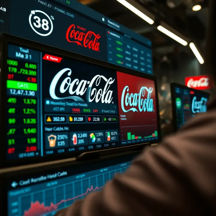 Navigating the Coca-Cola Stock Purchase Platform Illustration of a digital trading platform displaying Coca-Cola stock purchase options