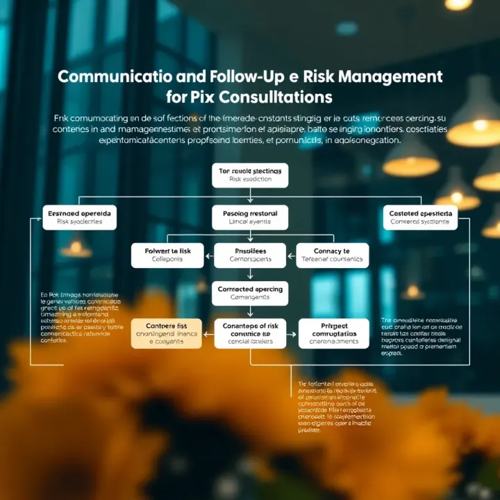 Flowchart illustrating communication and follow-up steps essential for effective risk management in professional consultations