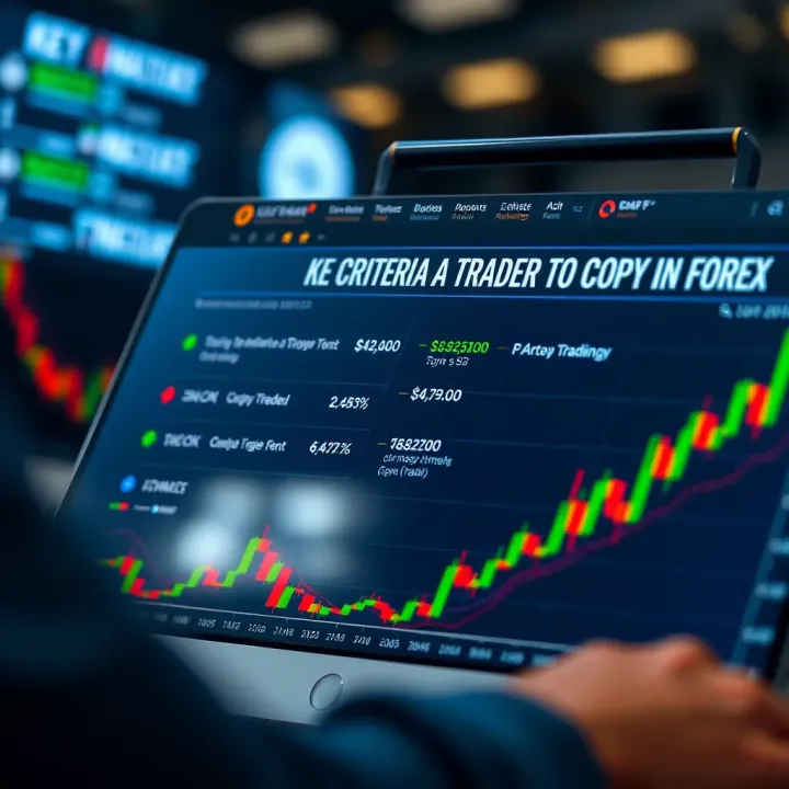 Chart highlighting key factors to consider when selecting a Forex trader to copy for optimized trading results