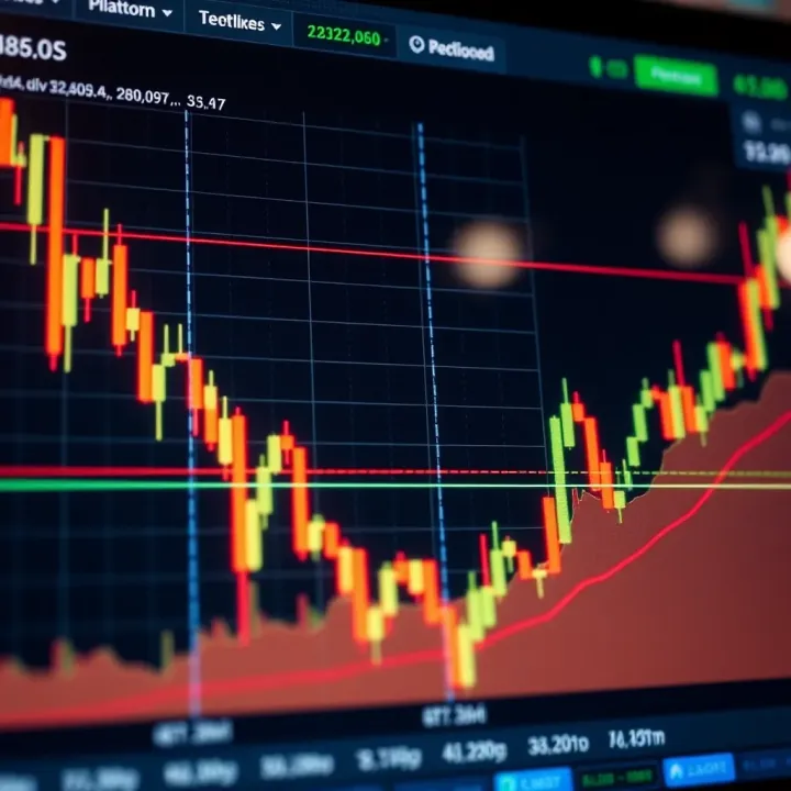 Graph showing the correlation between experienced traders' actions and replicated trades in an investment platform