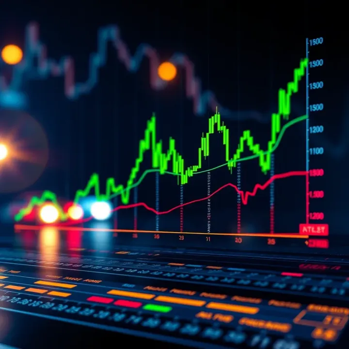 Graph showing economic indicators trends affecting financial decisions in Colombia