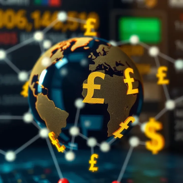 Global currency symbols interconnected representing Forex trading