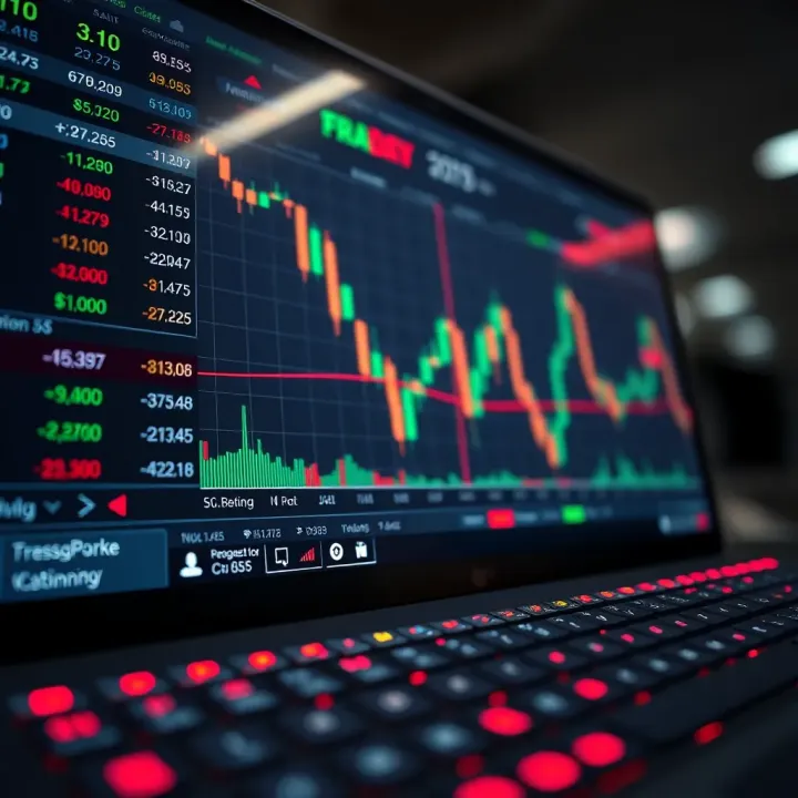 Forex Trading Platform with Currency Pairs and Market Analysis Charts Forex trading platform displaying currency pairs and charts