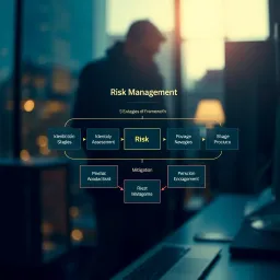 Core Stages of Risk Management Framework Diagram illustrating the key stages of risk management including identification, assessment, and mitigation