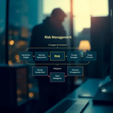 Core Stages of Risk Management Framework Diagram illustrating the key stages of risk management including identification, assessment, and mitigation