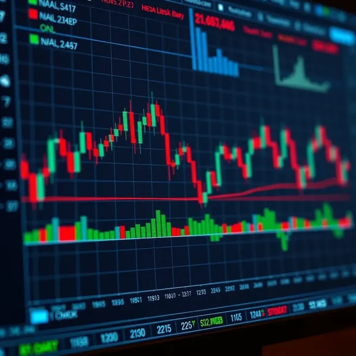 Detailed chart showing various Japanese candlestick patterns used in financial market analysis