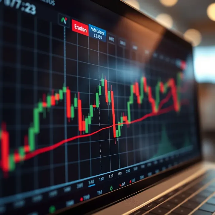 Graph showing trend lines and support resistance levels highlighting key trading signals