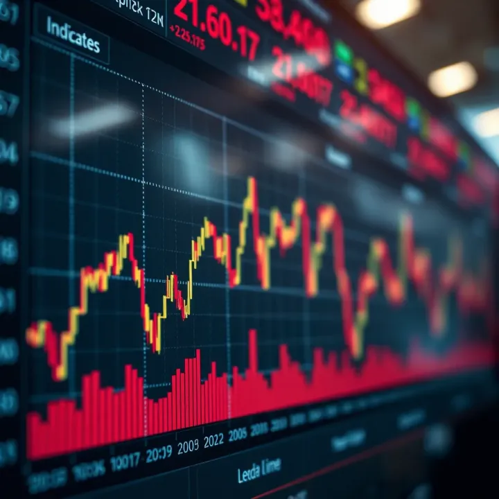Market Trends Affected by Economic Indicators and Scheduled Events Graph showing market trends influenced by economic indicators and scheduled events