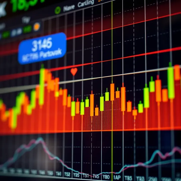 Japanese candlestick chart showing bullish and bearish candle patterns