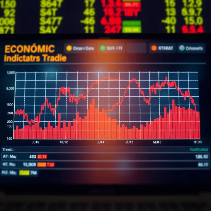 Graph displaying key economic data trends crucial for investment decisions