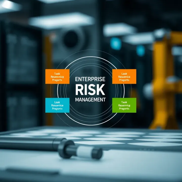 Diagram illustrating the key components of enterprise risk management