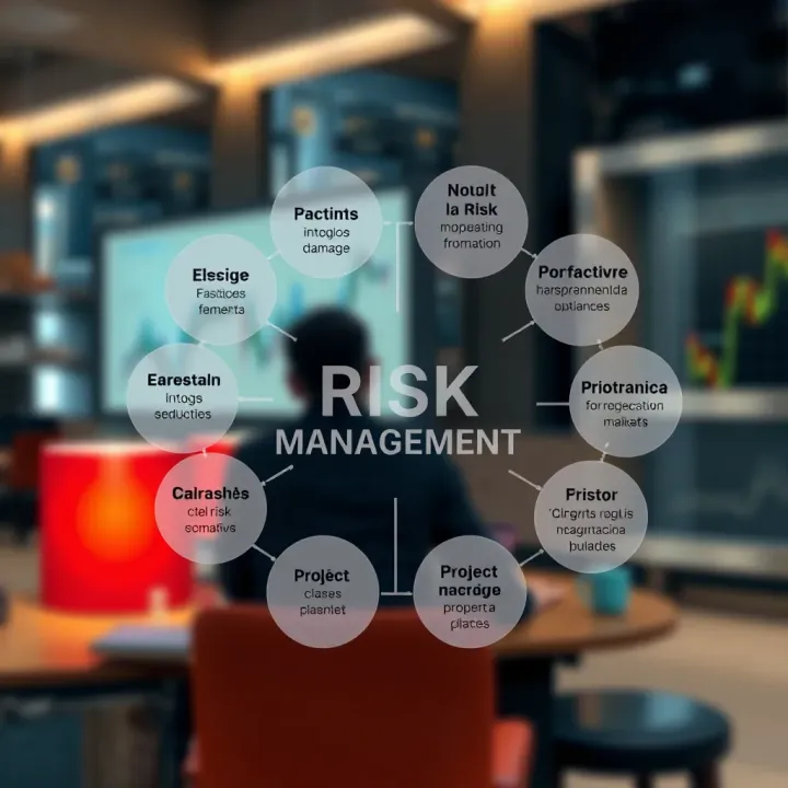 Overview of Risk Management Elements Diagram showing various risk factors impacting a business project