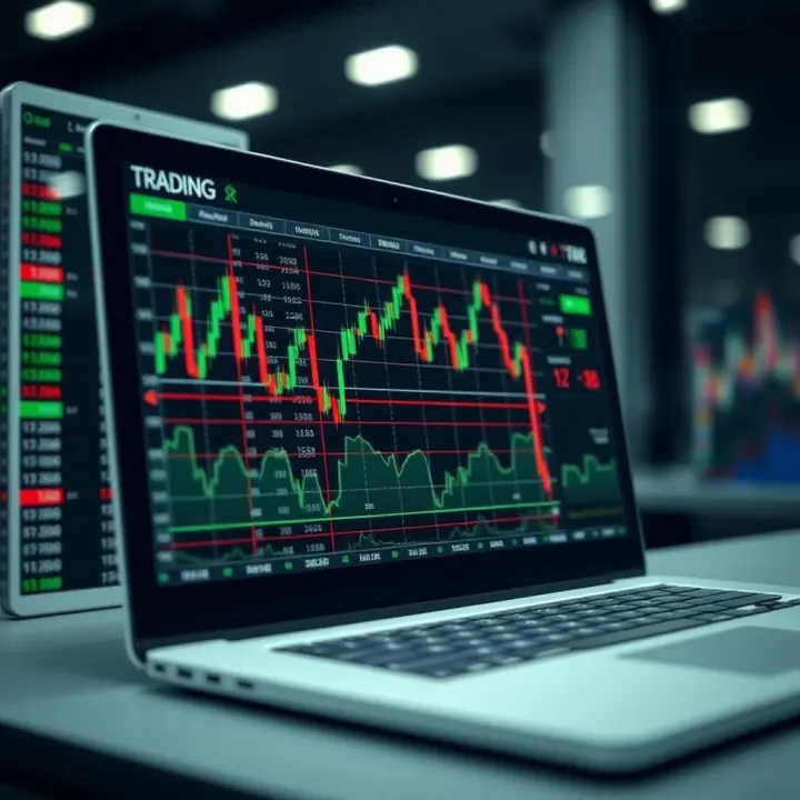 Secure Copy Trading on Financial Platforms Visual representation of financial charts and secure platform interface for investment replication
