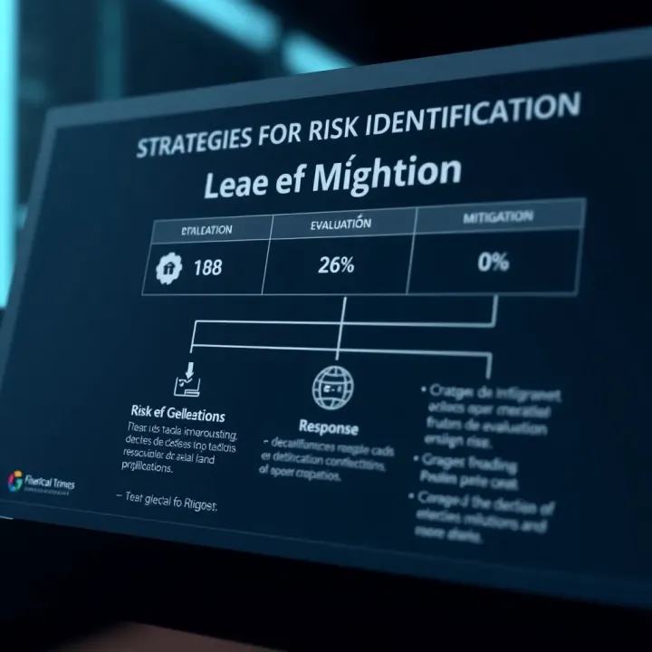 Strategies for Risk Identification and Mitigation Graphic showing strategies for risk identification, evaluation, mitigation, and response