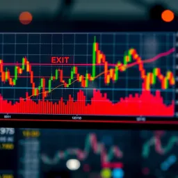 Swing Trading Market Fluctuations in Colombia Chart showing swing trading market fluctuations with highlighted entry and exit points